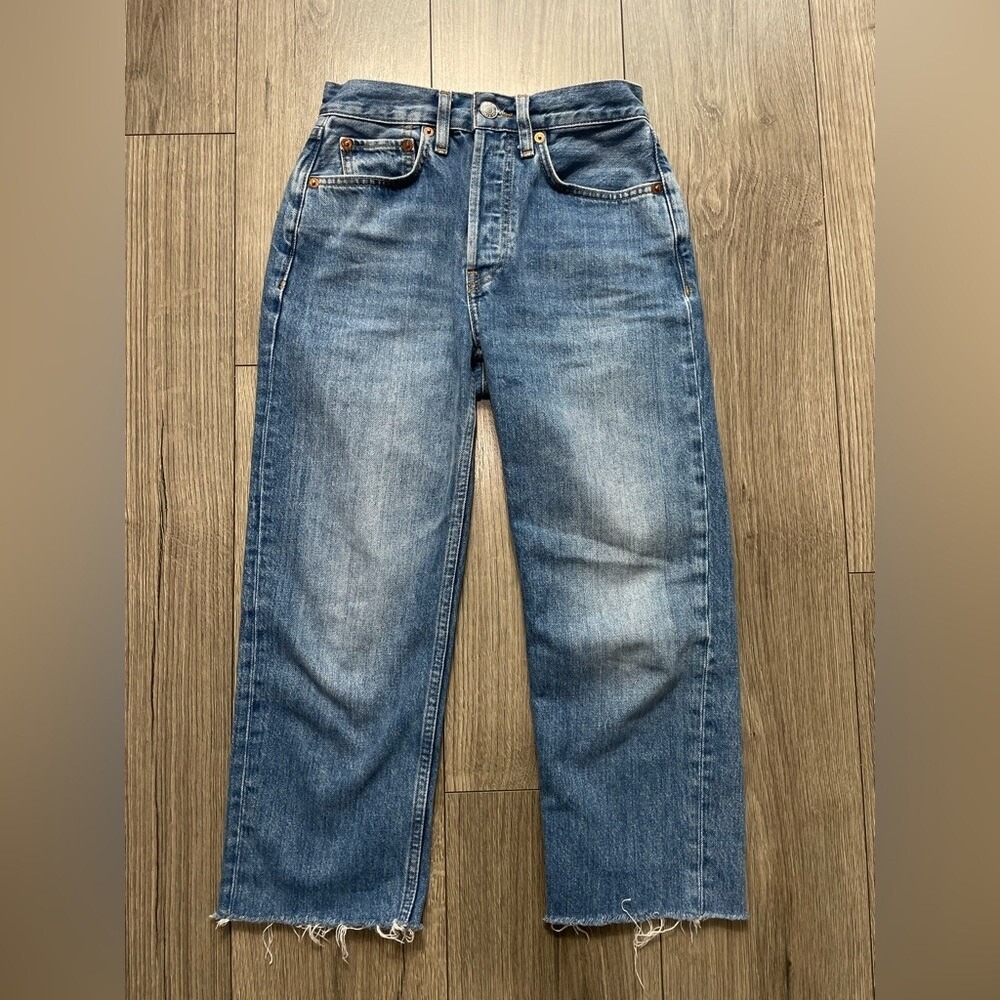 Re/Done High Rise Stovepipe Jean Sz 23